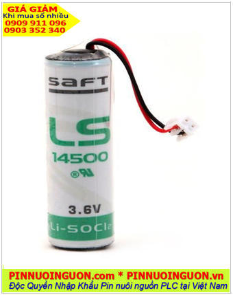 Pin Saft LS14500 _Pin LS14500; Pin nuôi nguồn PLC Saft LS14500 lithium 3.6v AA 2600mAh _Xuất xứ Pháp